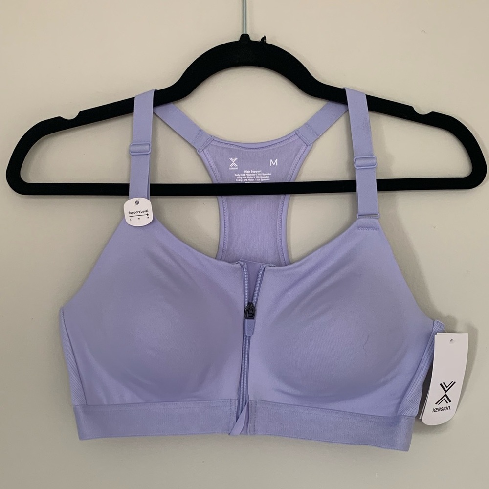 XERSION Purple High Support Sports Bra NWT